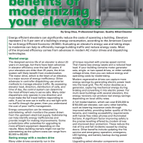 Modernizing Your Elevators