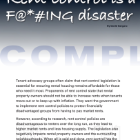 Rent Control is a F@*#ING disaster