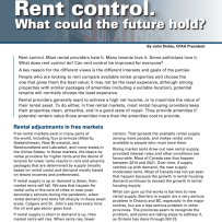 Future of Rent Control