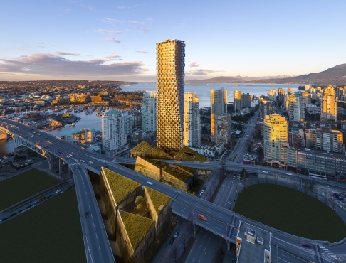 An artist's impression of Vancouver House, which will dominate the city's skyline. Photo: SCMP Pictures