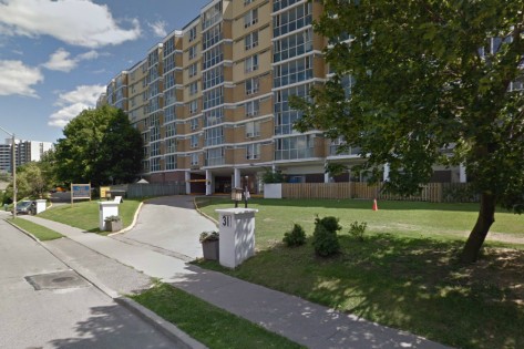 The apartment building at 31 St. Dennis Dr. is shown in an undated file photo. GOOGLE