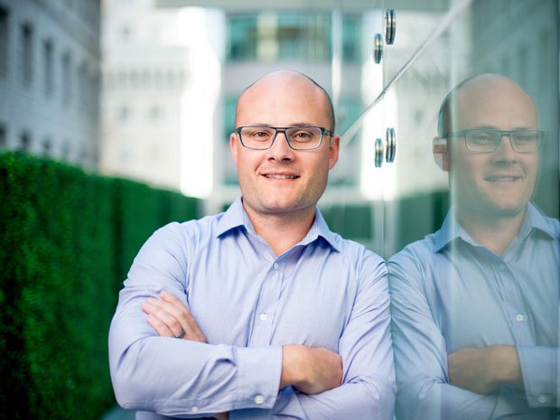 Michael Ward, CEO of OzForex currency exchange's operations in Europe and North America, in San Francisco.