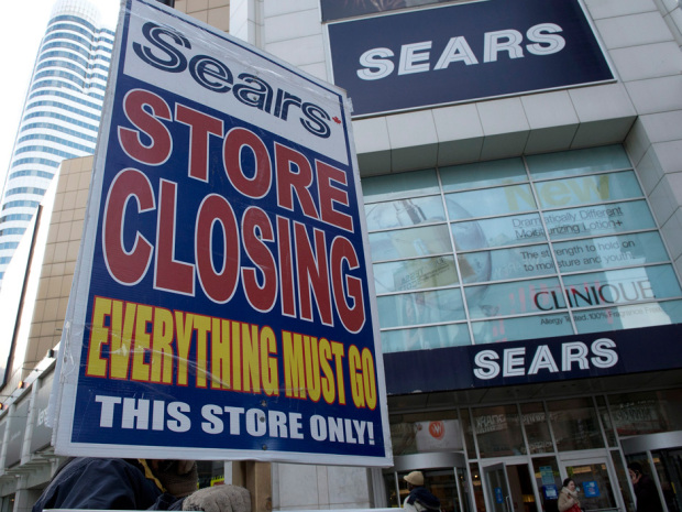 Sears Canada has sold leases to some of its most prominent locations, including its flagship location at the Toronto Eaton Centre. Frank Gunn/The Canadian Press