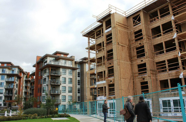 Prodigy is Adera’s second six-storey wood frame condo at the University of British Columbia. Quebec and B.C. lead the way in wood-frame construction.