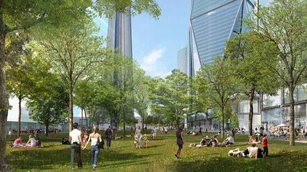 Handout rendering of a proposed Oxford Properties project in downtown Toronto. (Oxford Properties/Handout)