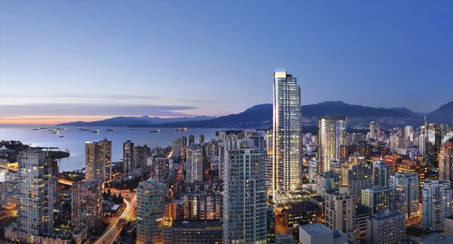 Reliance Properties’ new Vancouver luxury high rise, Burrard Place. A new skyline is being built in Vancouver. Asians are helping to build it, as wealthy Chinese — both foreign and Canadian born rival Americans as top foreign buyers of the city’s real estate.