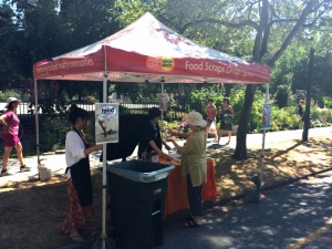 Vancouver residents who still don't have an organics waste diversion program at their apartment buildings have to rely on food scraps drop spots. (Chad Pawson/CBC)