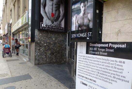 SUSAN PIGG/ TORONTO STAR 363 Yonge St. is one of the proposed condo developments along the busy stretch of Yonge St. from One Yonge to Eglinton Ave.