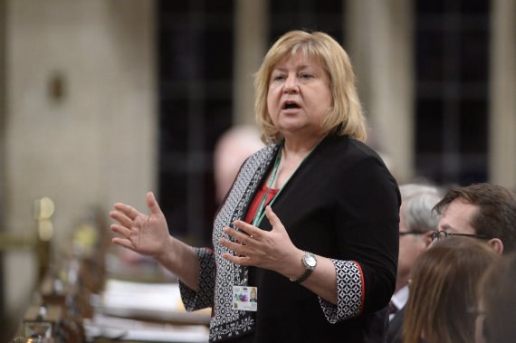 Labour Minister MaryAnn Mihychuk answers a question during Question Period in the House of Commons on Parliament Hill in Ottawa, on Monday, March 21, 2016. THE CANADIAN PRESS/Adrian Wyld