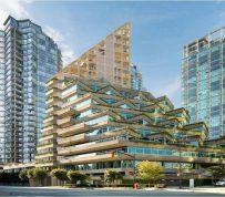 World’s tallest mostly wood building poised to be built in downtown Vancouver alongside Erickson classic