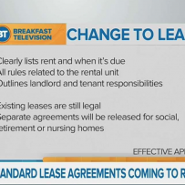 Province Releases Mandatory Lease Form. Implementation Date: On and After April 30, 2018