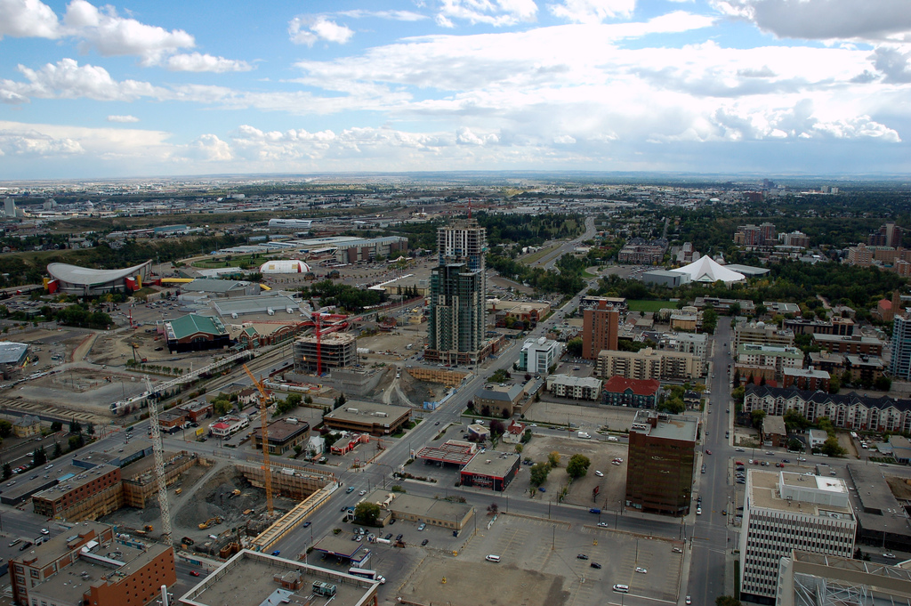 Calgary has more cranes than New York