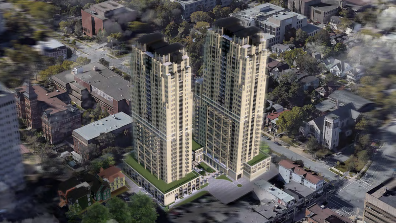NEW PLAN FOR HALIFAX DEVELOPMENT WITH TWO SKYSCRAPERS NEARLY 30 STOREYS HIGH