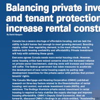 Balancing Private Investment